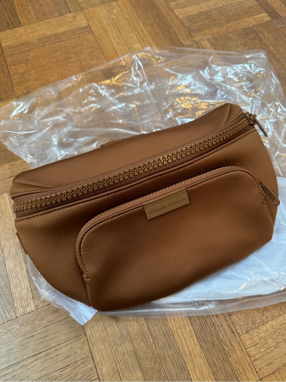 Dagne Dover JAX LARGE FANNY PACK in Clove Brown